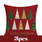 coussins carreaux rouge blanc vert doré sapins étoiles adhésifs décor noël traditionnel festive