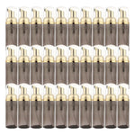 flacon pompe mousse vide 60 ml transparent doré rayures noires distributeur savon voyage rechargeable