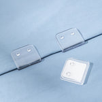 clips fixations rideau douche transparents modernes sans dommages coton plastique organisation salle bain