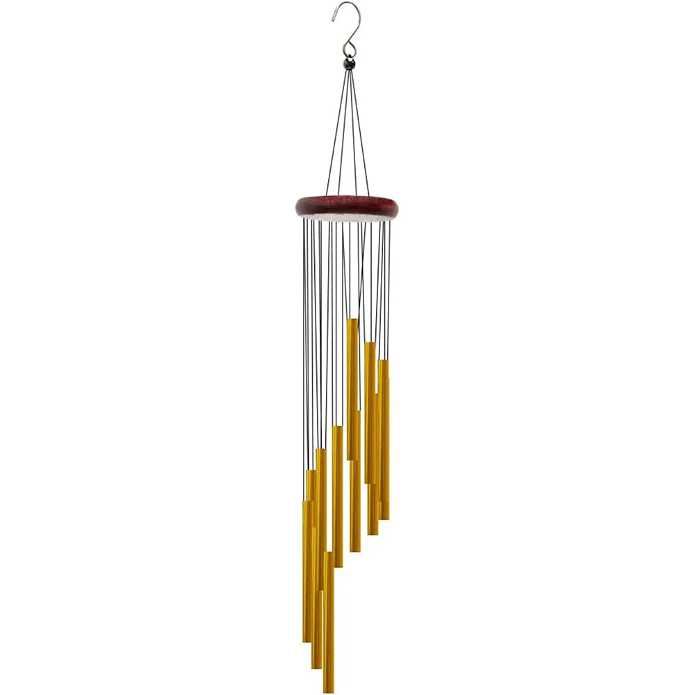 carillon éolien musical multicolore moderne cloches rondes crochet métallique apaisant relaxation méditationextérieurcoration