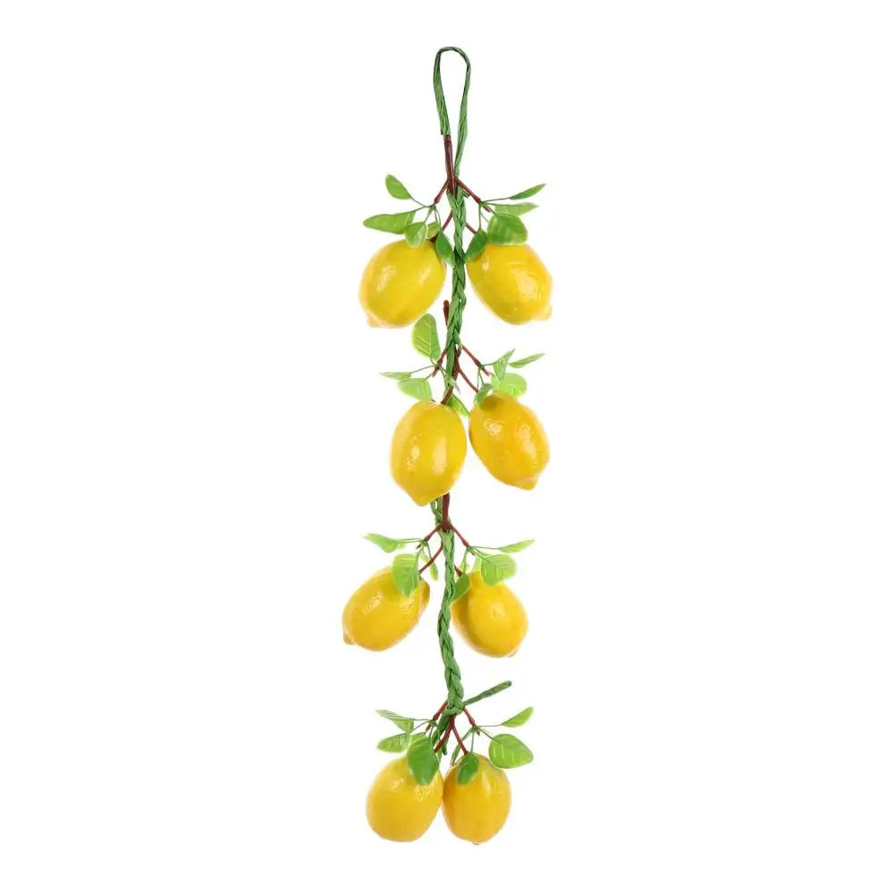 décoration murale guirlande fruits artificiels moderne réaliste clips vert rouge jauneintérieur