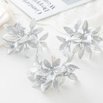 guirlande feuilles or argent decoratives exterieur anniversaire decoration noel festive