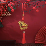 décoration murale pendentif artisanal chevaux franges rouge bleu vert violet rose doré festive