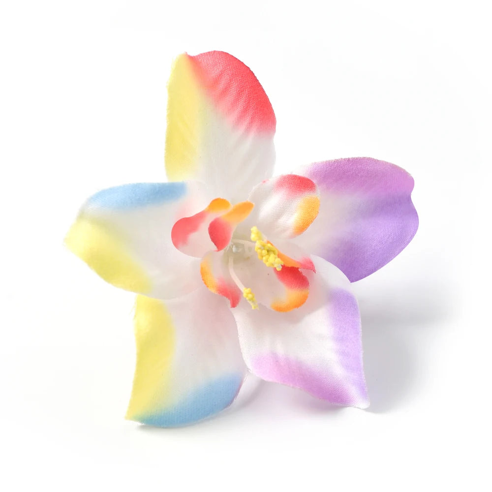 fleurs artificielles orchidées soie couronne mariage décoration cheveux accessoires fête anniversaire décoratif