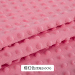 couverture bébé protection uv tissu velours couleur rose jaune moderne douce texture bosses respectueux
