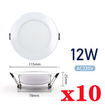 spots led blancs 3w 5w 7w 9w 12w 15w cold warm white modernes clips