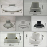 supports lampe céramique moderne blanc noir crème eyelets fixes haute temperature