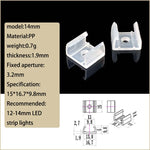clips montage ruban led transparents vis moderne pack 50 clips fixations led