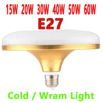 ampoule led ufo e27 ac 220v 15w 20w 30w 40w 50w 60w lumière froide