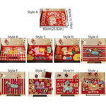 tapis dessin animé personnages chinois rouge bleu blanc résistant antibactéries imperméable