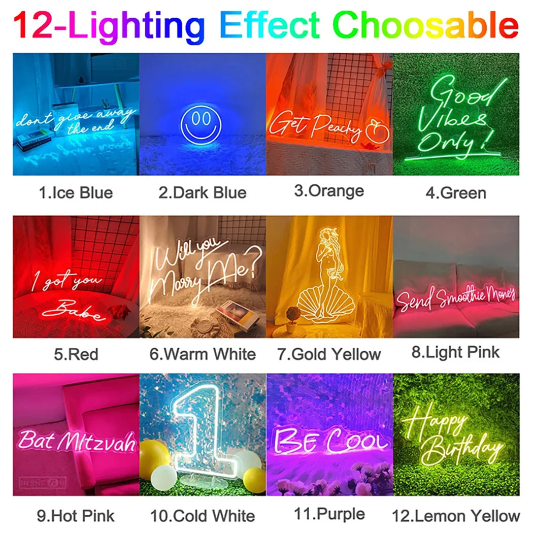 néon lumineux henna night jaune clair moderne élégant commutateur câble usb