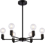 chandelier industriel moderne or noir ampoules e26 verre transparent