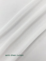 rideau blanc semi translucide pergola extérieure tissu texturé polyester salon japonais coréen