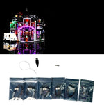 éclairage led construction lego arkham asylum affiches personnages ambulance portes plaques textes fantaisie sciencefiction