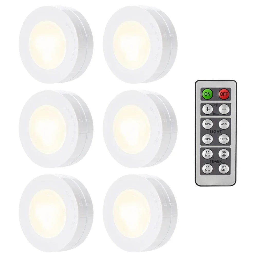 lampe led blanc moderne télécommande batterie adhésive chambre minimaliste 3500k 5500k