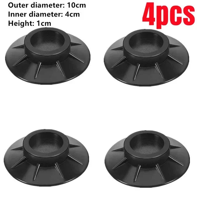 pieds machine laver anti vibration caoutchouc antidérapant ajustable non slip gris moderne