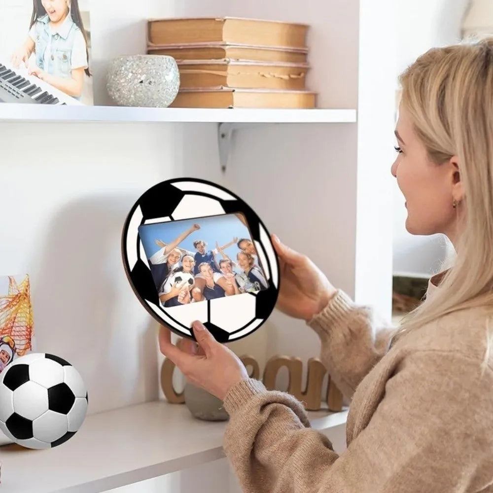 cadre photo sportif ballon football volley basket rugby noir blanc orange marron bleu vert