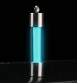 porte clés lumineux bouteille parfum vert fluo moderne anneau chaîne portable suspendre lumière opaque