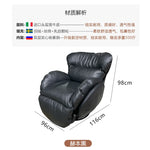 fauteuil relax rotatif beige clair moderne bouton commande salon maison confortable