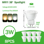 lot ampoules led spot gu11 gu4 blanc éclairage intérieur moderne maison