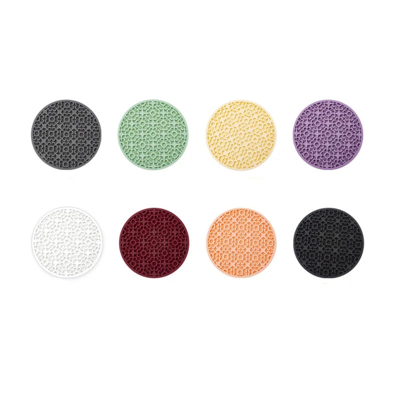 coasters perforés silicone moderne antidérapants diverses couleurs domestiques