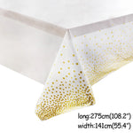 vaisselle jetable fête anniversaire étoiles dorées assiettes gobelets serviettes nappe