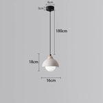lampe suspendue moderne minimaliste gris clair blanc ampoule led texture béton fixations câble noir