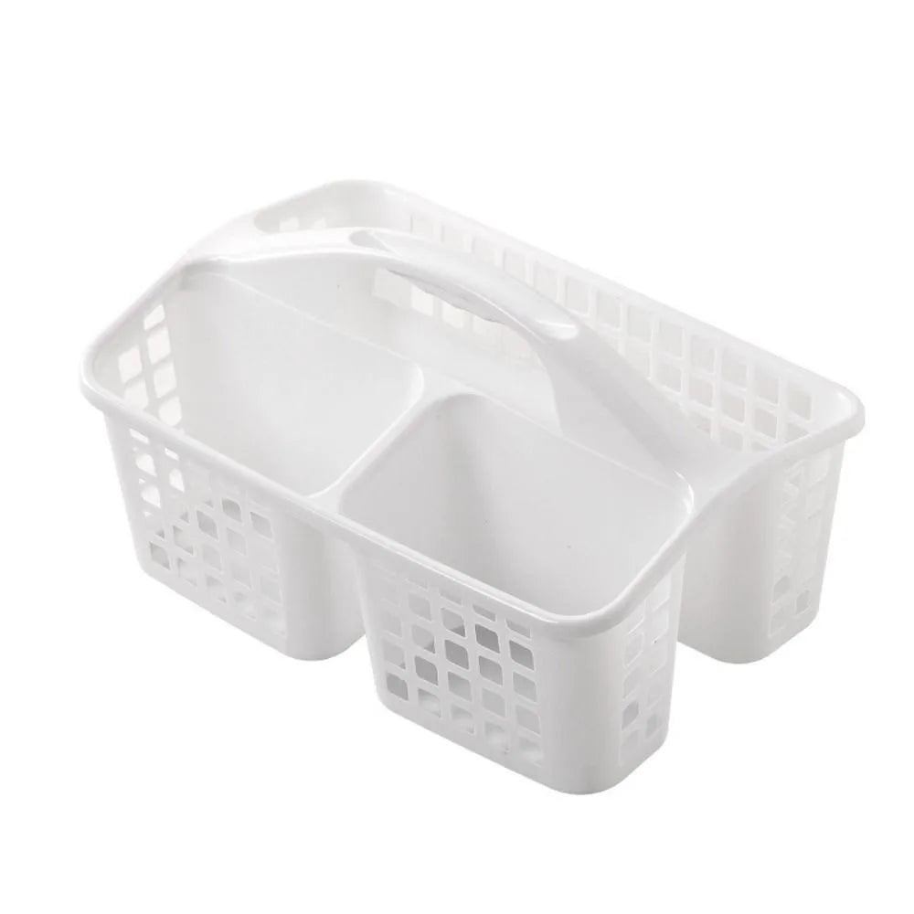 panier rangement multifonction plastique gris blanc ajouré moderne utilitaire épices savons outils nettoyage