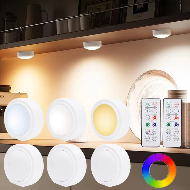 lampe led rechargeable sans fil unités adhésif blanc moderne 16 couleurs changeantes
