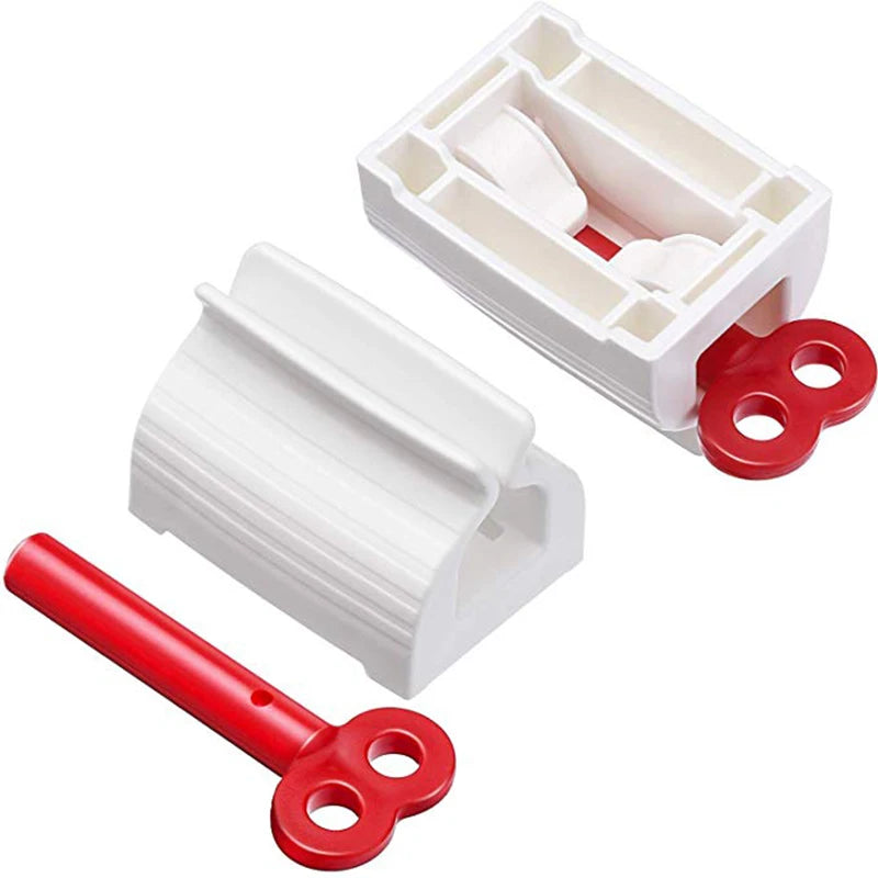 distributeur dentifrice blanc verrouillage bouchon teinture cheveux organisateur moderne porte crevette