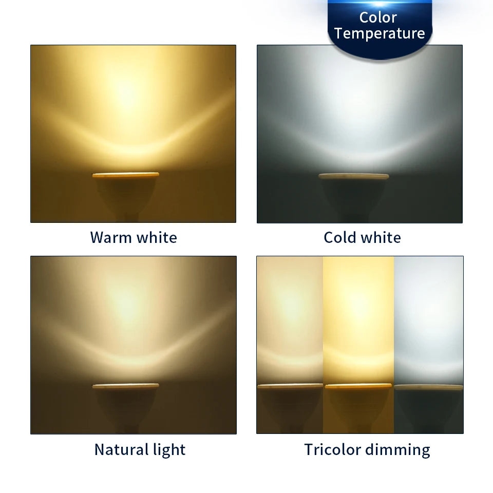 ampoule led gu10 249 2000 lumens blanc mat moderne 50000 heures 120 degrés