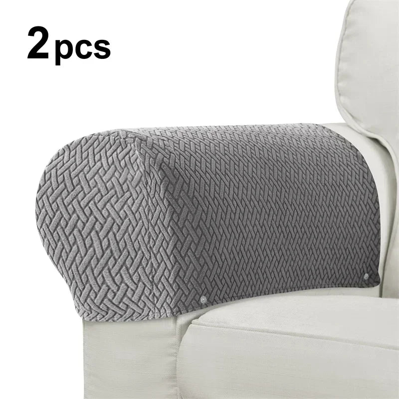 protège accoudoirs canapé gris marron beige bleu marine tissu jacquard moderne pièces