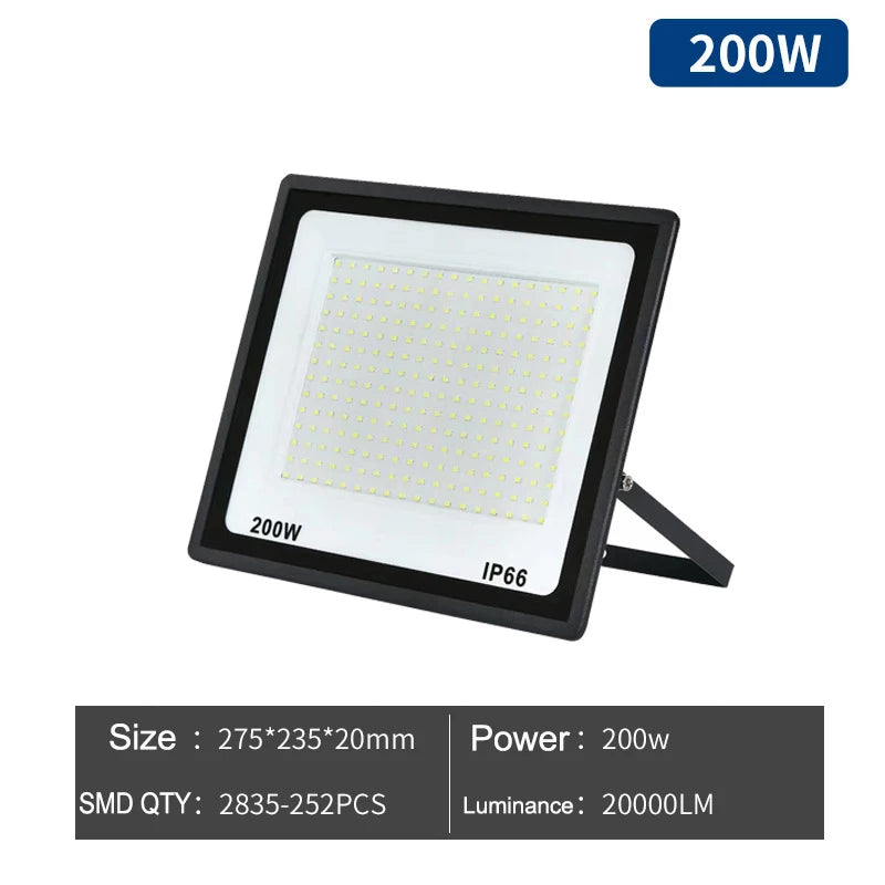 projecteur led puissance variable noir moderne mural 100w 200w 300w 220v aluminium