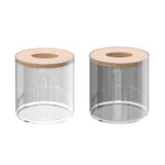 boîte mouchoirs moderne plastique transparent texture bois papier toilette élégant rangement salon