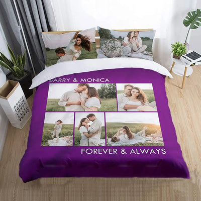 Housse de couette personnalisée 3D avec photo imprimée sur tissu