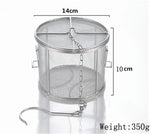 sacs assaisonnement acier inoxydable filtre cylindrique maille fine argenté moderne cuisine stockageversiblechains métalliques