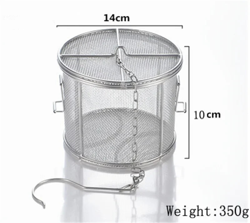 sacs assaisonnement acier inoxydable filtre cylindrique maille fine argenté moderne cuisine stockageversiblechains métalliques