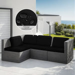 housse coussin canapé extérieur polyester solide moderne gris beige protège jardin soleil imperméable simple