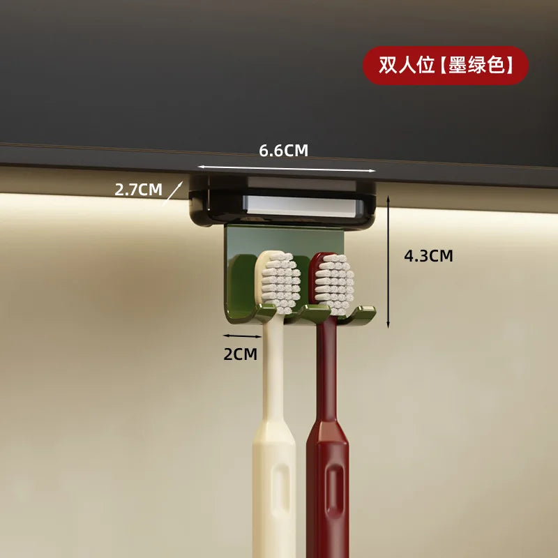 porte brosses dents adhésif moderne vert noir blanc rouge mat opacité salon bain