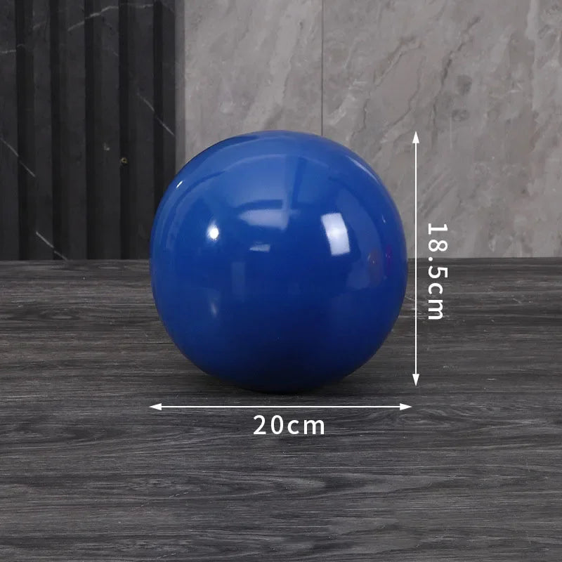 décoration moderne boule céramique rouge bleu jaune uni opaque chambre