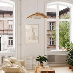 decoration murale moderne IT'S ALL GOOD empowerment beige gris chambre salon