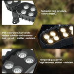 projecteurs extérieurs ip65 led spots aluminium noir éclairage paysager moderne étanches 265v fixations