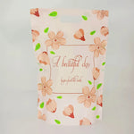 sac plastique chat licorne happy surprise baby nice day poignée détachable occasion anniversaire mariage