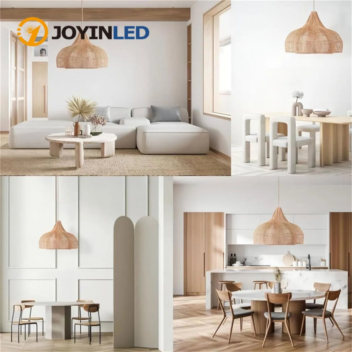 lampe suspendue tressée moderne rustique 60cm 80cm eyelets natural bois