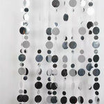 rideau paillettes argent blanc brillant decoration mariage anniversaire noel glamour