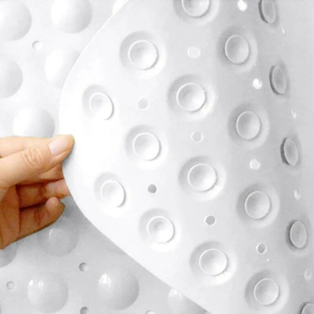 tapis douche anti dérapant blanc tapis sol anti bactérien texture bubble 54cm moderne durable