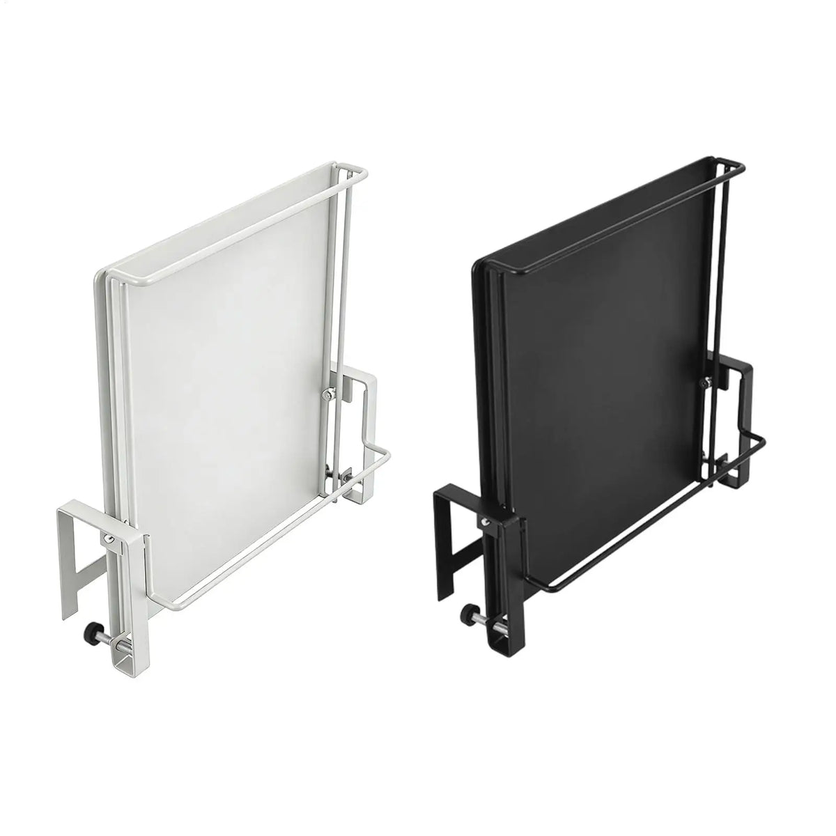 tablette murale moderne bois blanc noir porte serviettes clips minimaliste gain place kitchen