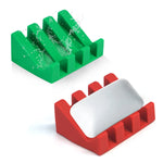 support savon silicone vert rouge moderne salle bain cuisine durable auto drainant éponges