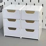 boîte bijoux blanc moderne niveaux tiroirs réutilisable respectueux environnement articles divers portable