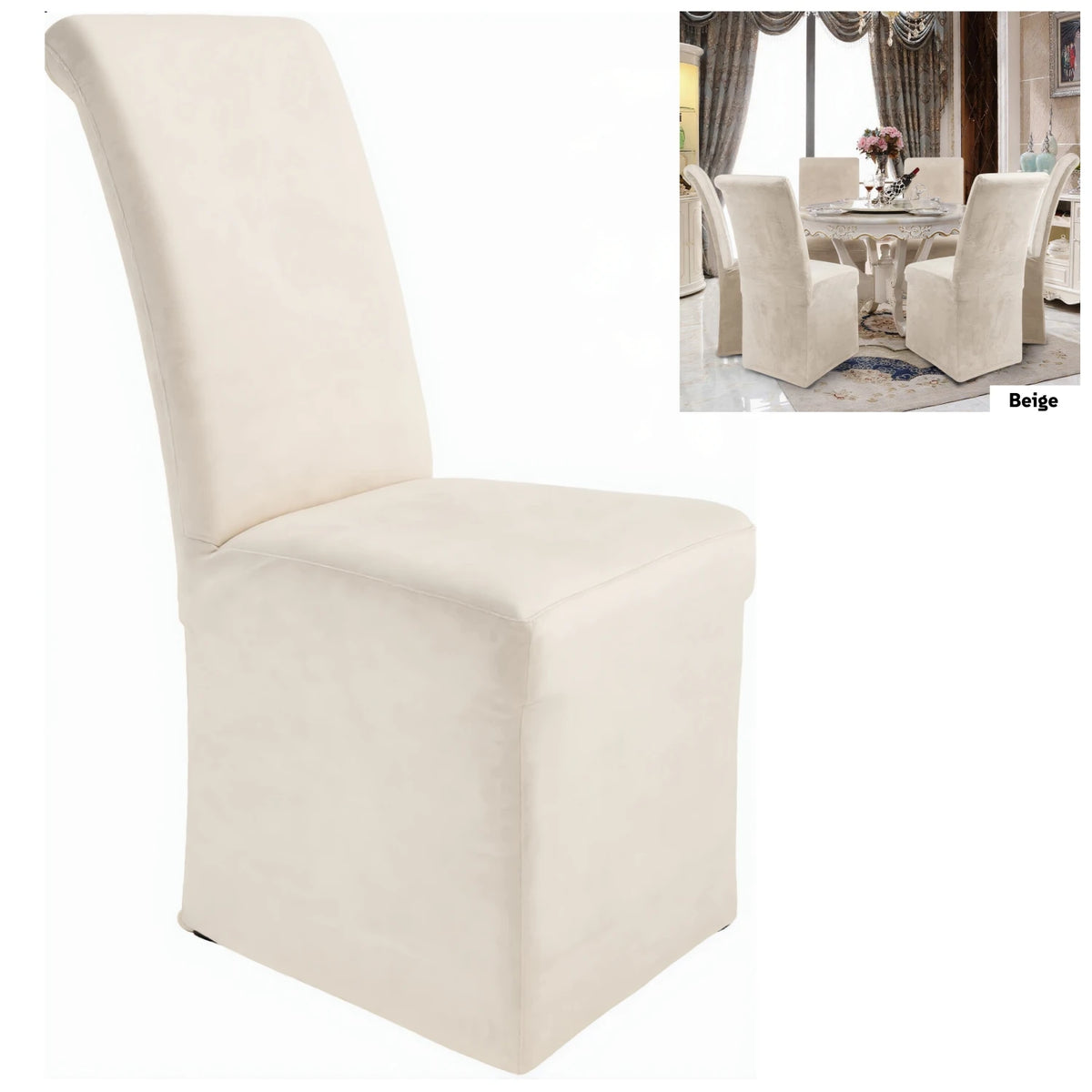 housse chaise banquette velours noir adhésif moderne salle manger unie polyester elasthanne